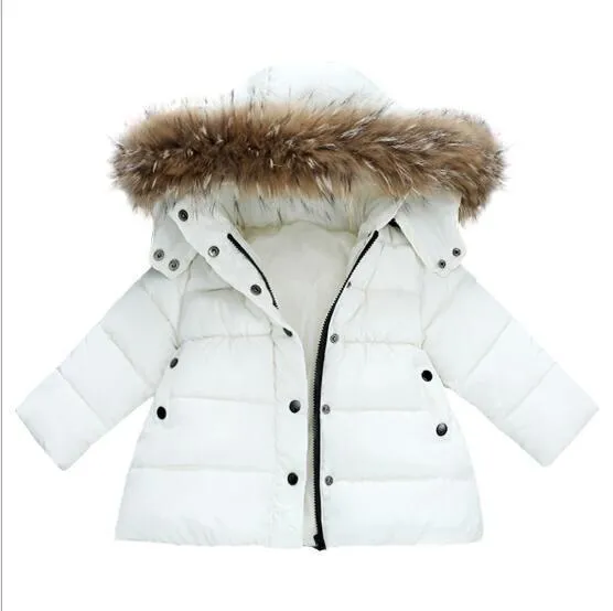 Cozy Winter Childrens Cotton Jacket With Fur Hood Warm And Stylish ...