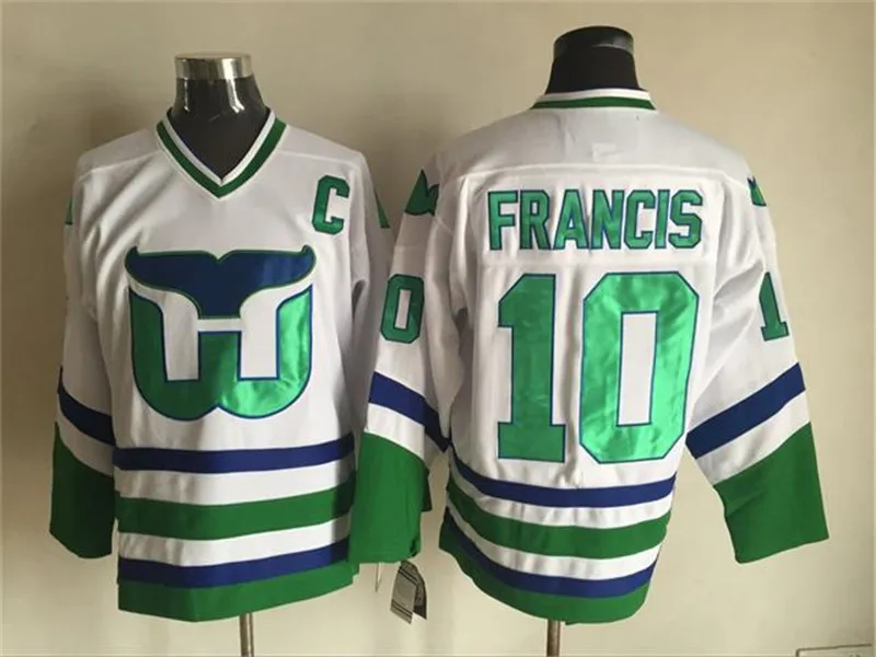Maillot De Hockey Vintage Hartford Whalers CCM – Vert Homme Taille M