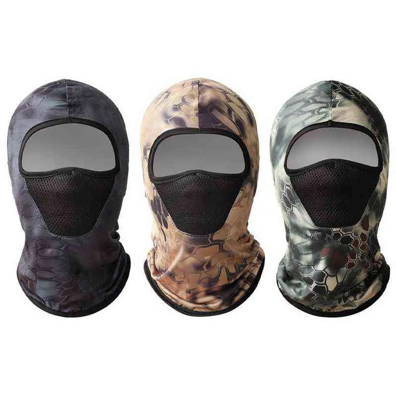 3D Chasse Chasseur Camouflage Camo Couvre-chef Cagoule Masque pour Wargame Paintball Chasse Pêche Cyclisme Masque Équipement Y1229