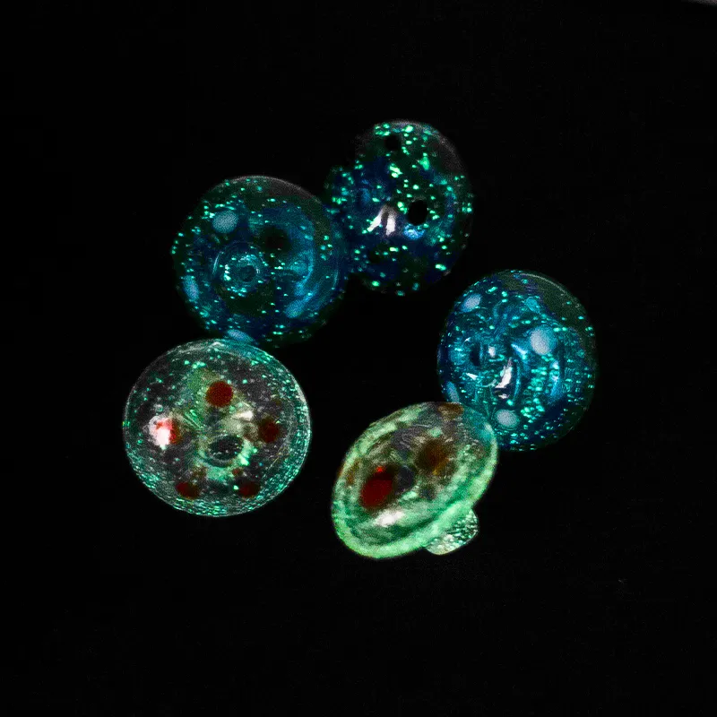 Glow in the Dark Glass Carb Caps 30mm OD Lumineux Champignon Forme Bulle Carb Cap Dôme Pour Banger Nails Shinning Carb Caps GM06