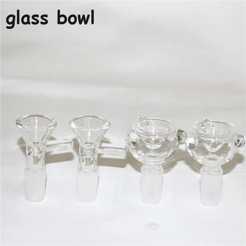 bar Glass Slides Bowl Pieces Bongs Bowls Funnel Rig Accessories Quartz Nails 18mm 14mm Male Female Heady Smoking Water pipes dab rigs Bong Slide