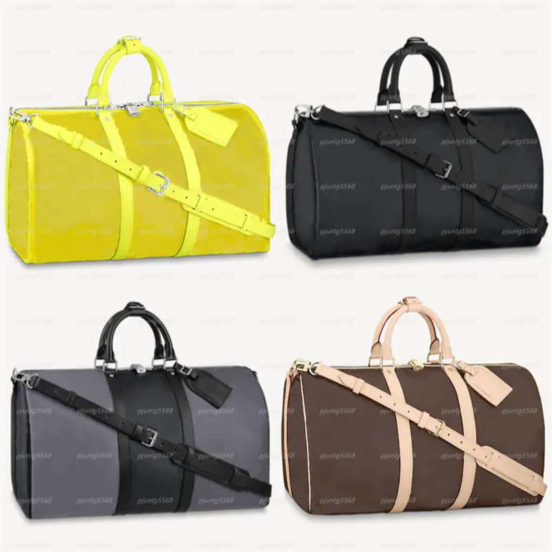 2021 Bolsas de luxo 5A de corpo cruzado Laser PVC Transparente Duffle Bag Cor brilhante Bolsa de viagem Bolsa de grande capacidade Bolsa de ombro