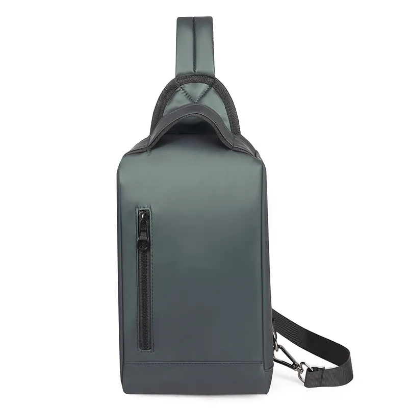 Sac à poitrine de crossbody décontracté pour hommes imperméable Oxford Travel Sling Pack Messenger Sac