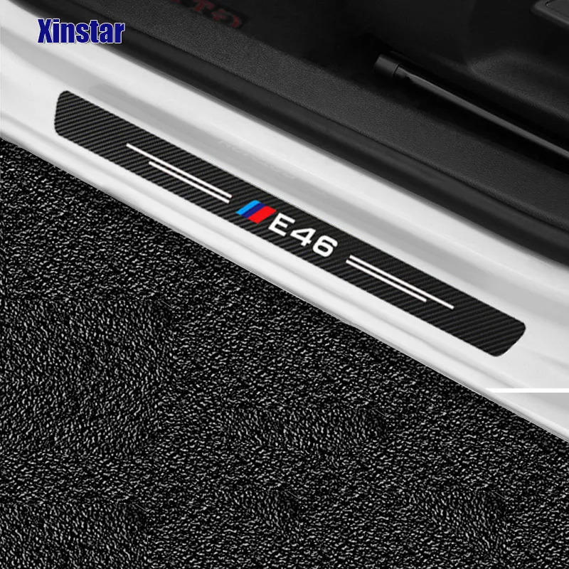 4pcs Carbon Fiber Performance Car Bummer Sticker для BMW E30 E36 E39 E46 E60 E87 E90243D