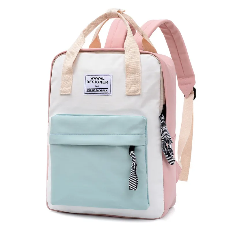 Women Laptop Backpacks Pink Bagpack Korean Travel Backbag Student