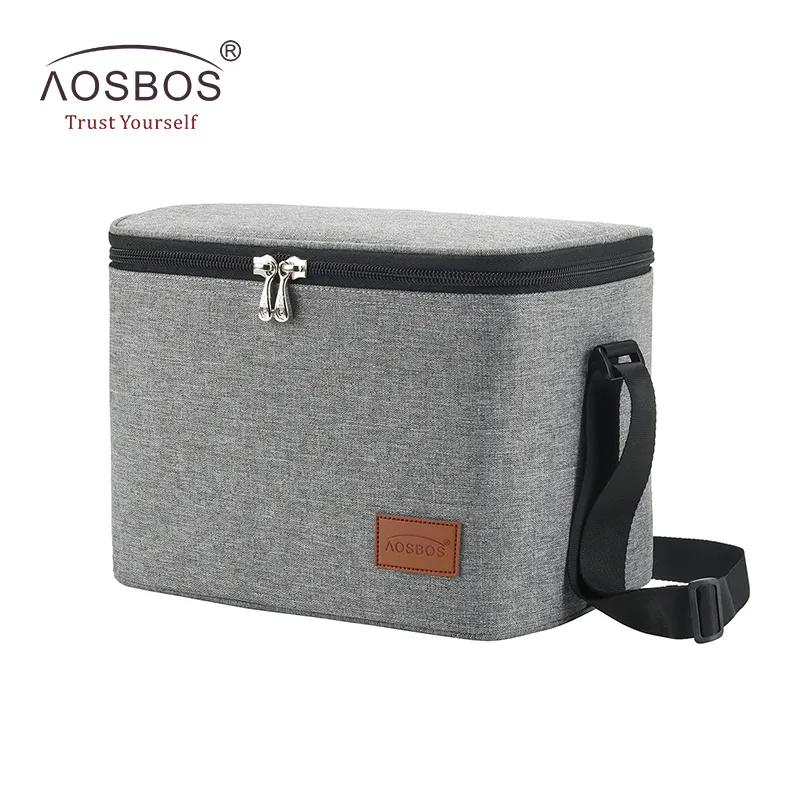 Aosbos Moda Bolsas térmicas portátiles para el almuerzo para mujeres, niños, hombres, multifunción, comida, picnic, nevera, caja, bolsa de asas aislada, almacenamiento T200710