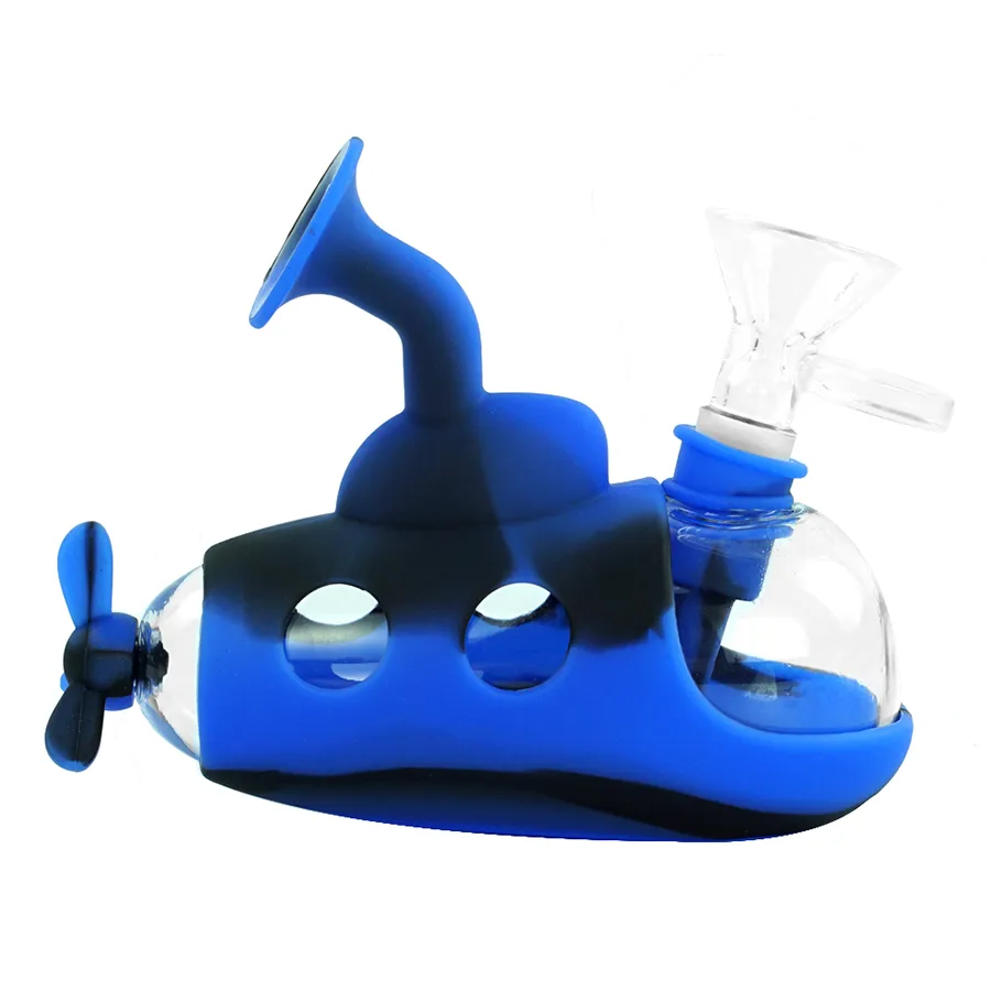 4.9 "pipe à eau en verre sous-marin fumant des tuyaux de narguilé petites plates-formes de dab barboteur de tabac outils de vapotage