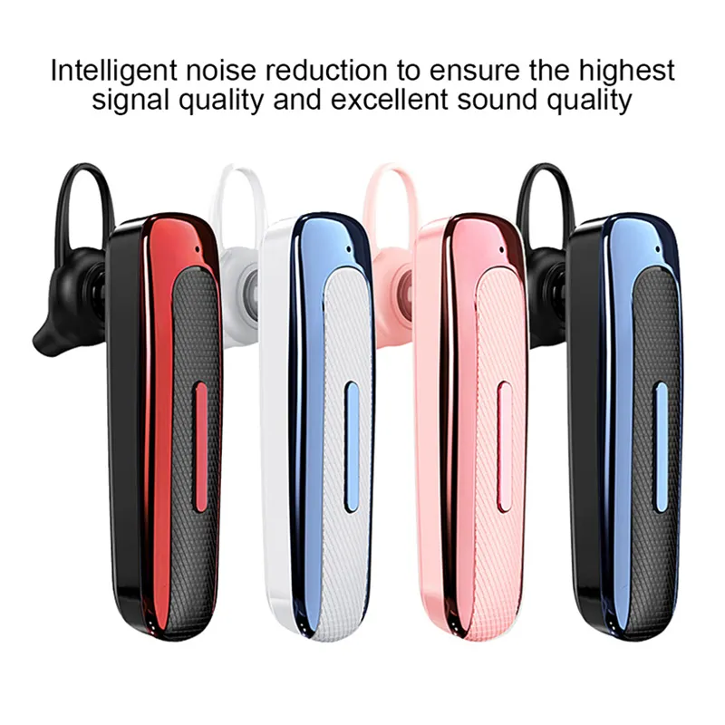 E1 Handy-Ohrhörer, kabelloses Bluetooth-kompatibles Headset, Freisprech-Headset mit eingebautem Mikrofon. Hören Sie Lieder und sprechen Sie etwa 20 Stunden lang