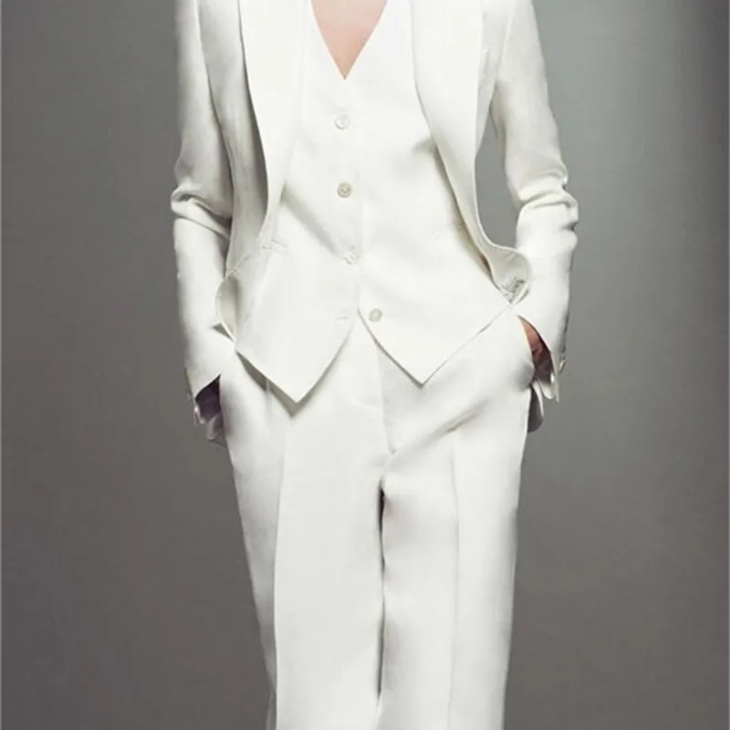 Ladies white store suit