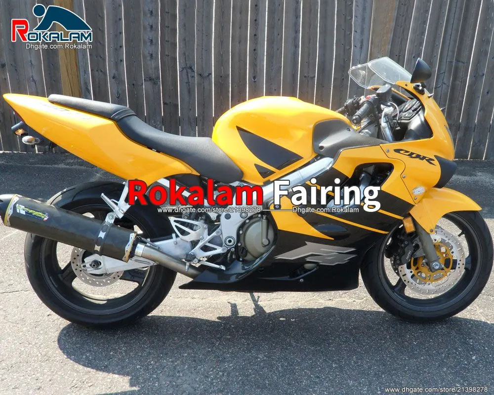 F4 1999 2000 Honda CBR 600 바디 키트 CBR600 F4 99 00 CBR600F4 오토바이 노란색 ABS 플라스틱 페어링 (사출 성형)