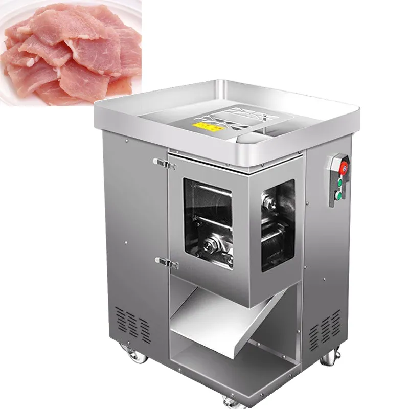 2020 Новый модернизированный мясной шлебер Коммерческий рыб Slicer Shredder Electric Meat Slicer Домохозяйство автоматическое овощное резак