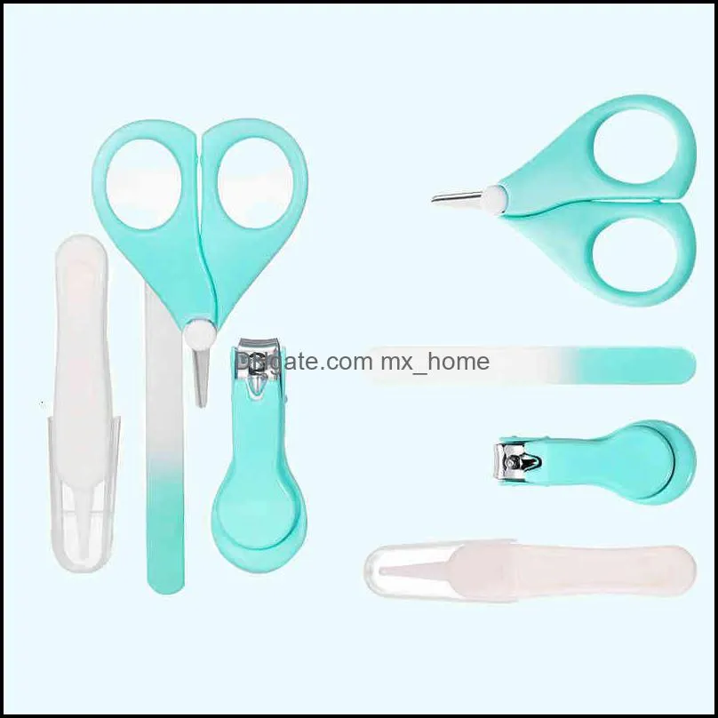 Grooming Sets Health & Care Baby, Kids Maternity 4 2Pcs Baby Nail Scissors Gorgeous Safety Cutter Suit Newborn Cleaning Drop Delivery 2021 5