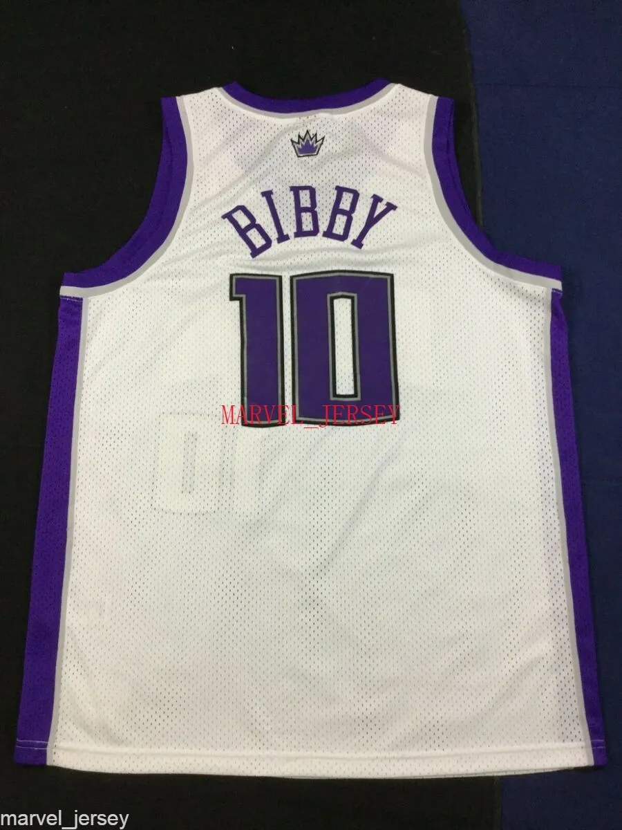 Tani Custom Vintage Mike Bibby # 10 Koszykówka Jersey Szyte męskie XS-5XL NCAA