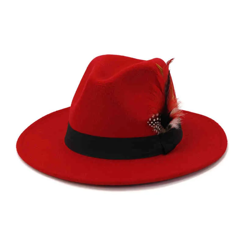 panama unisex feather pography s church hat for men and women solid british fedoras