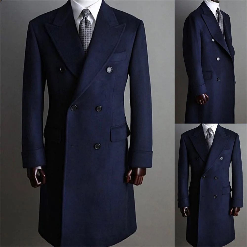 Designer Wool Pinstripe Woolen Overcoat Slim Fit... From Babynice666 ...