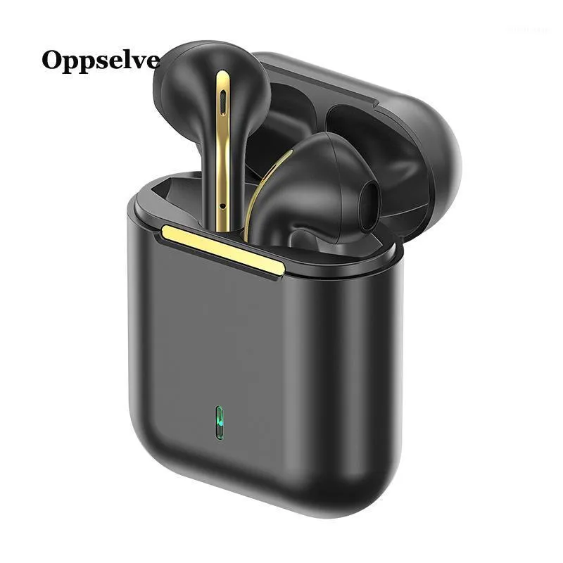 J18 TWS Draadloze Oortelefoon Bluetooth 5.0 Stereo Oordopjes In-Ear Sport Handsfree Oortelefoons met Miclarging Pod for1