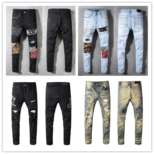 Mode Skinny Herren Gerade dünne elastische Jeans Männer Casual Biker Männlich Stretch Denim Hosen Klassische Hosen 626 Jeans Größe 28-40