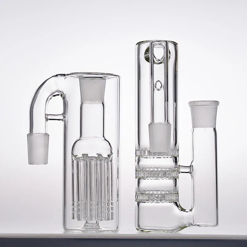 Bong ash catcher 18mm male female 8 arms ashcatchers glass water pipes smoking accessories bowls adapter triple honeycomb perc 18.8mm