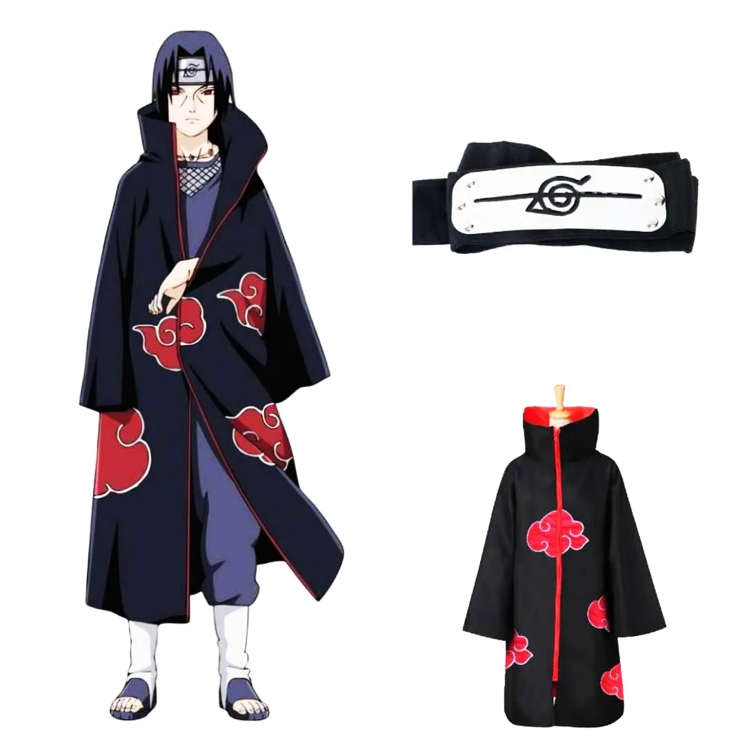 Anime Traje De Halloween Naruto Akatsuki Uchiha Itachi Nuvem