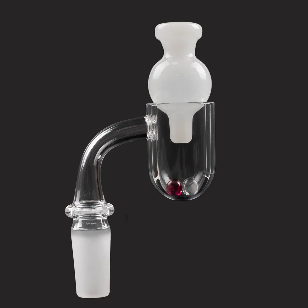 둥근 바닥이있는 화산 Terp 진주 석영 Banger 유리 수화물 캡 Domeless Bucket Nail 10mm 14mm 남성 여성 dab rig