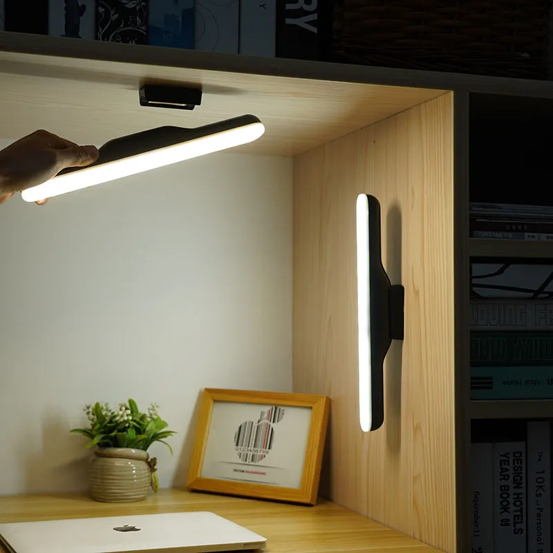 Luzes da noite LED Lâmpada de parede magnética de suspensão 14LED para proteger a luz da mesa para quarto de leitura de quarto