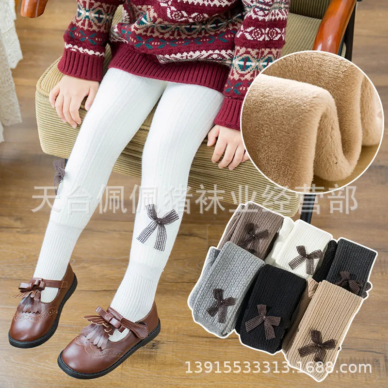 Automne et hiver Collants pour enfants Collant paissie b b de petite fille peut ouvrir les jambes de fourche Ajouter un pantalon int gr Veet