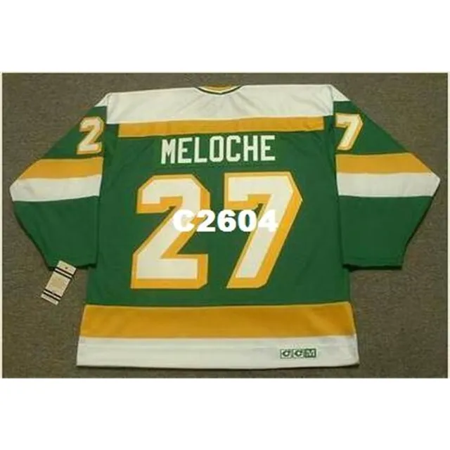 Save Big on Bulk Vintage Minnesota North Stars Jersey #27 GILLES MELOCHE  Minnesota North Stars 2024 CCM Vintage Hockey Jersey (Customizable) Best  - Main Image