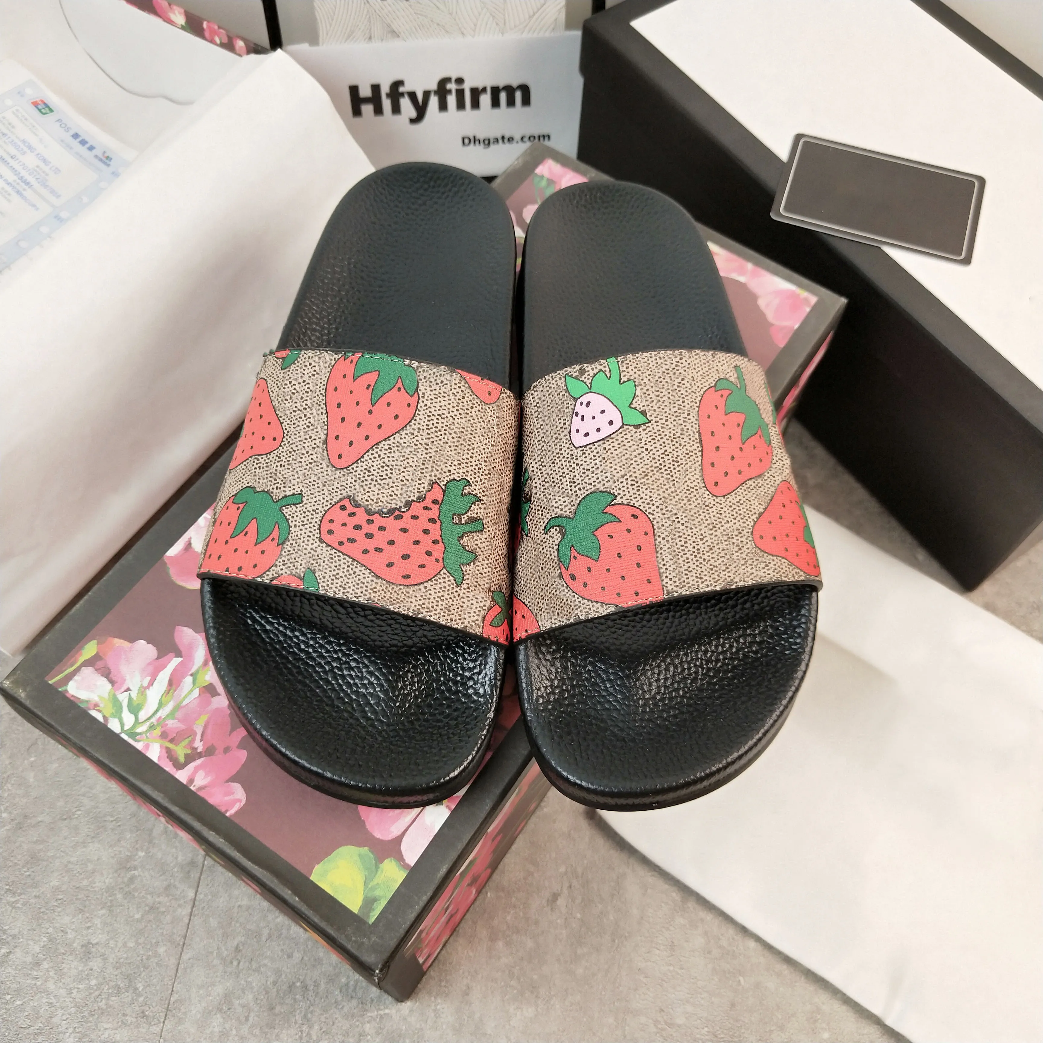 2021 Designer Shoes Luxury Men Women Sandals Slide Summer Fashion Wide Flat Slippery With Thick Sandal Slipper Flip Flops