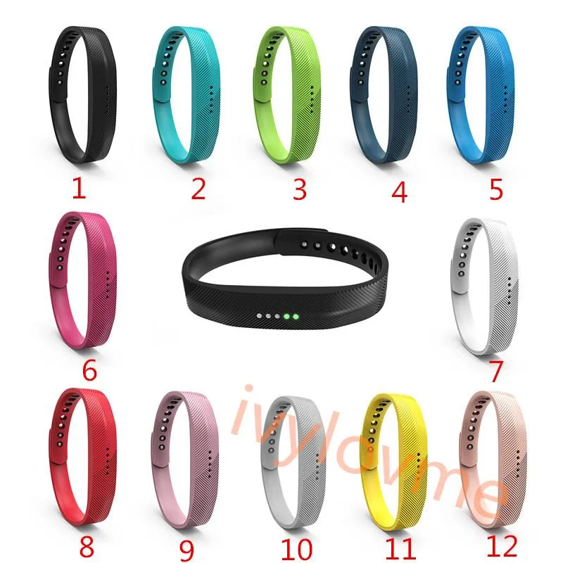 Relógio ajustável Strap Wristwatch Bands Substituição de pulseira para Fitbit Flex 2 Acessórios de relógios inteligentes vestíveis vestíveis