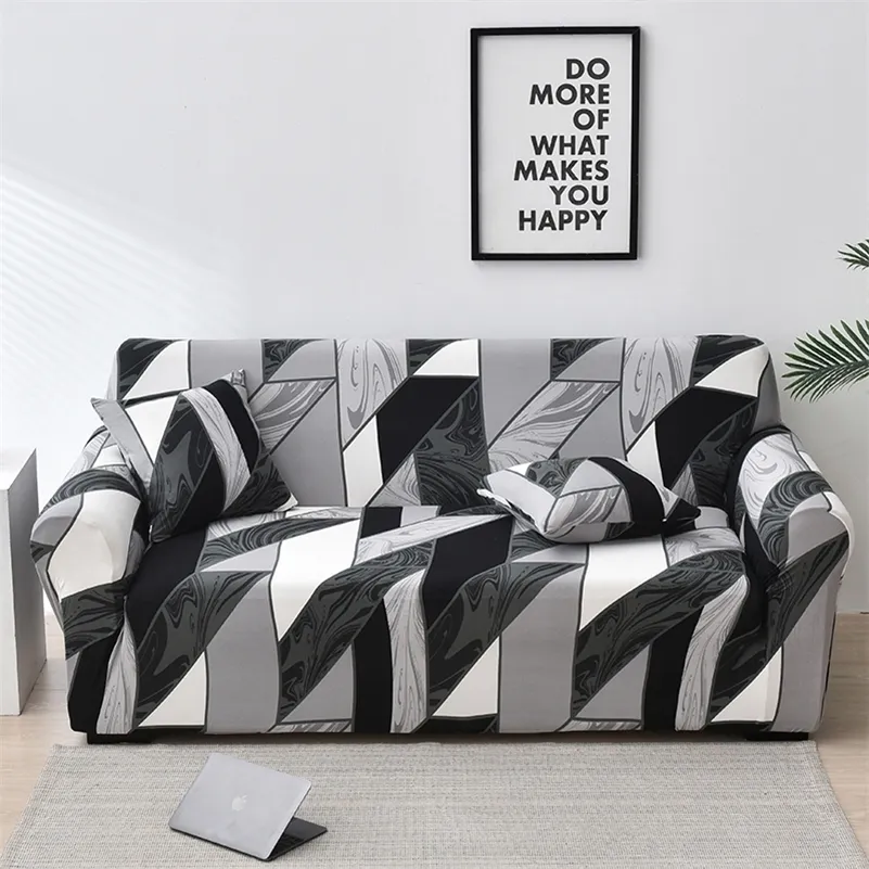 Housse de canapé élastique housse de canapé tout compris pour salon canapés d'angle fundas avec chaise longue housse de canapé housse de meubles LJ201216