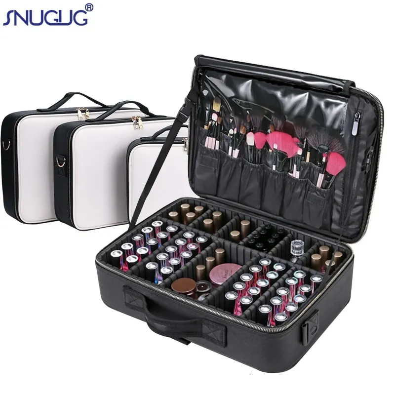 PU Leather Professional Makeup Case High Quality Suitcase For Cosmetics Bolso Mujer Travel Makeup Organizer Storage Bag Female Y200714