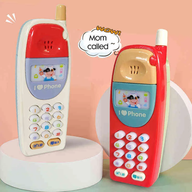 Crianças aprendendo brinquedos bebê telefone celular brinquedo máquina de inglês com luz musical babyphone crianças brinquedos educativos bebês telefone g1224