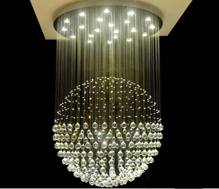 LED rodada candelabro cristal iluminação globular design de luxo para interior deco sala de jantar sala de estar hotel bar