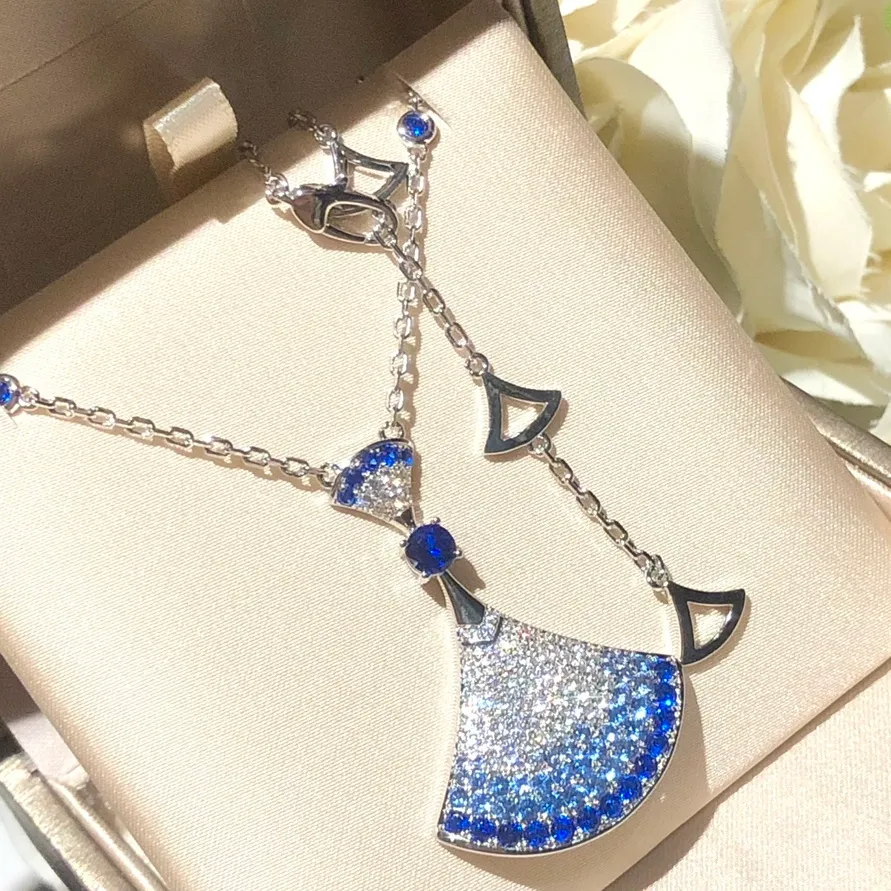 Colliers BGARI DIVAS DREAM sertis de diamants plaqué or 18 carats collier de qualité supérieure créateur de luxe reproductions officielles cadeau d'anniversaire