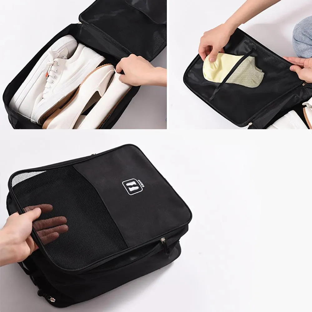 Portable Waterproof Travel Shoe Tote Bag case organizer Hold Shoes perfect For Travel Business Trip Outdoor Sport Q0705