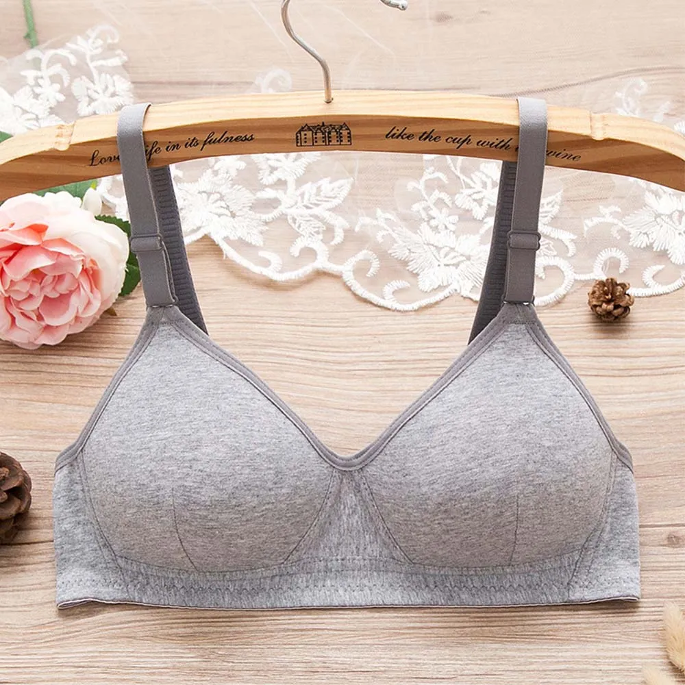 Teenage Young Girls Bra Training Bralette Thin Cup Brassiere Cozy