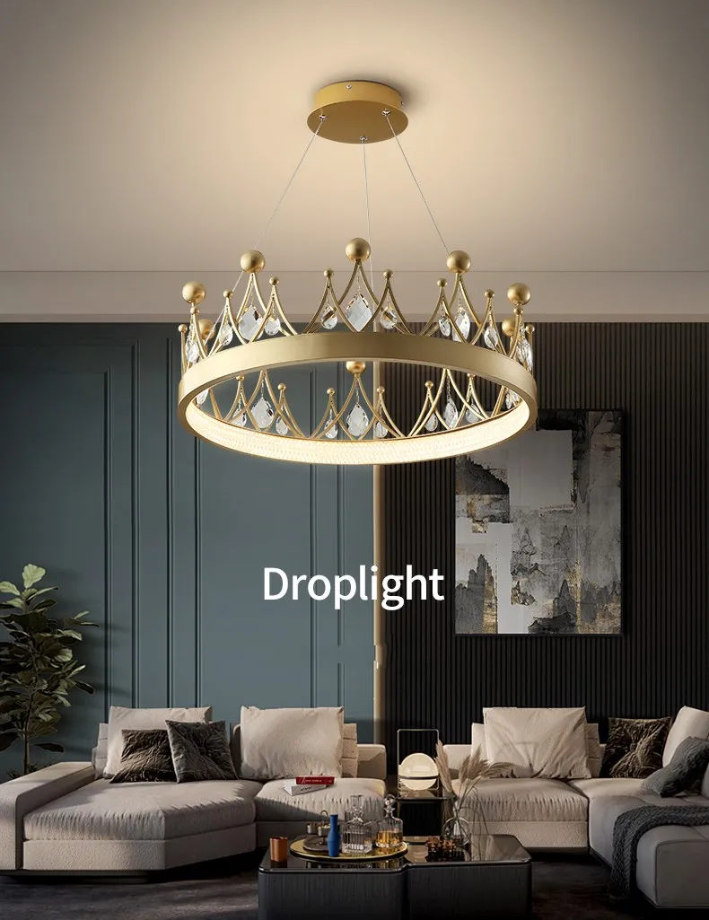 Postmoderne licht luxe eenvoudige woonkamer kroonluchter warm creatieve bloem kroon studeerkamer kroonluchter ring slaapkamer kroonluchter nieuw