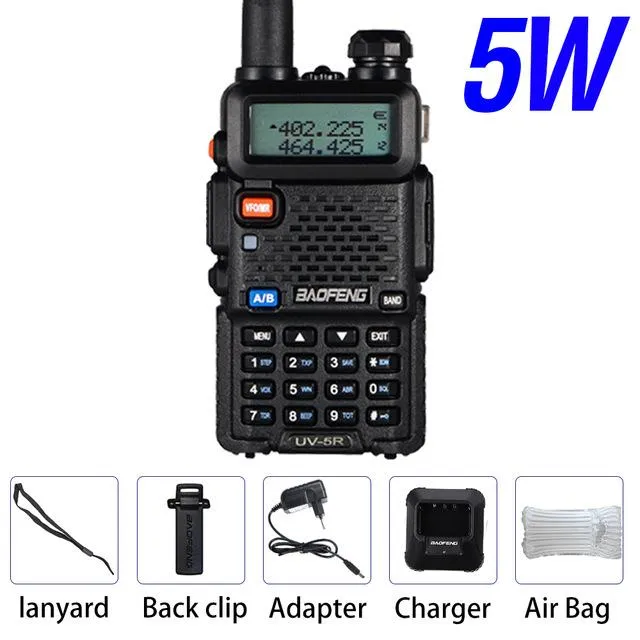 Baofeng UV-5R 8W True High Power 8/5W Powerful Walkie Talkie Long Range  16km Dual Band Two Way Radio CB Portable UV5R Hunting