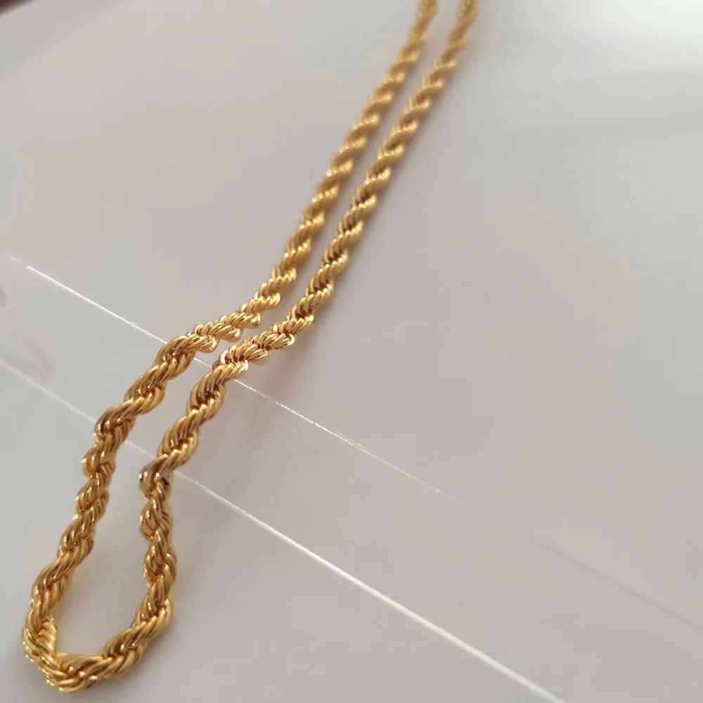 9ct gold and deals silver bonded rope chain