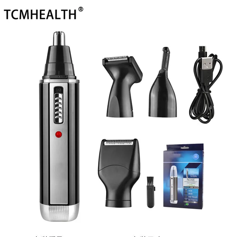 4 IN 1 Nose and Ear Beard Trimmer for Men Multifunctional Waterproof Barber Suit Hair Clipper