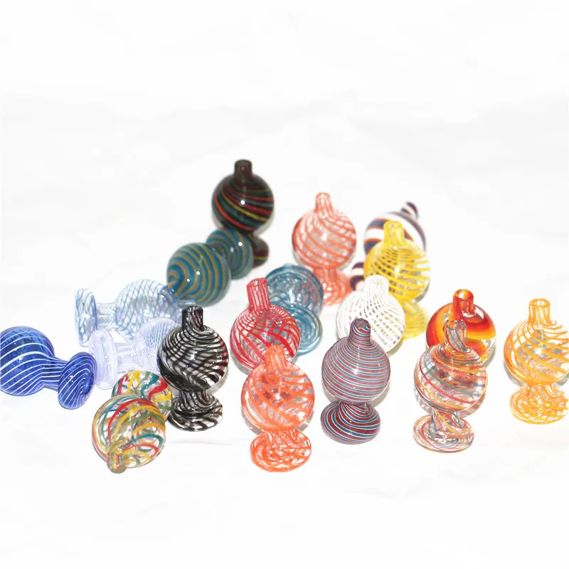 Perfect Colorful smoking Glass Carb Cap Stand holder for quartz banger dab nail Oil Rig water bong pipes