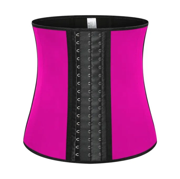 Nueva llegada Entrenador de cintura de látex Corset Body Shaper Cinturón adelgazante Tres capas 9 Huesos de acero Fajas para mujeres Belleza Cintura Trimmer DHL