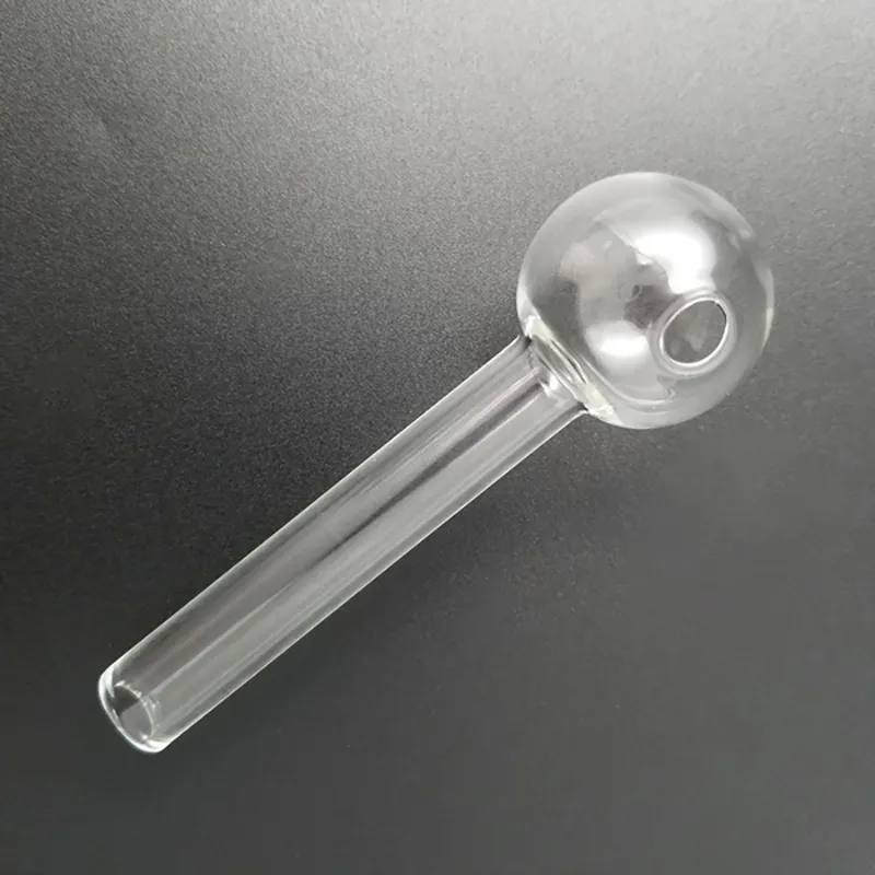 Tubi di fumo trasparenti di 7 cm di lunghezza di lunga durata di lunghezza 2,7 pollici di lunghezza 30 mm a sfera grande per olio di vetro Pyrex Concentrate Tubola per fumi trasparenti per fumatori all'ingrosso