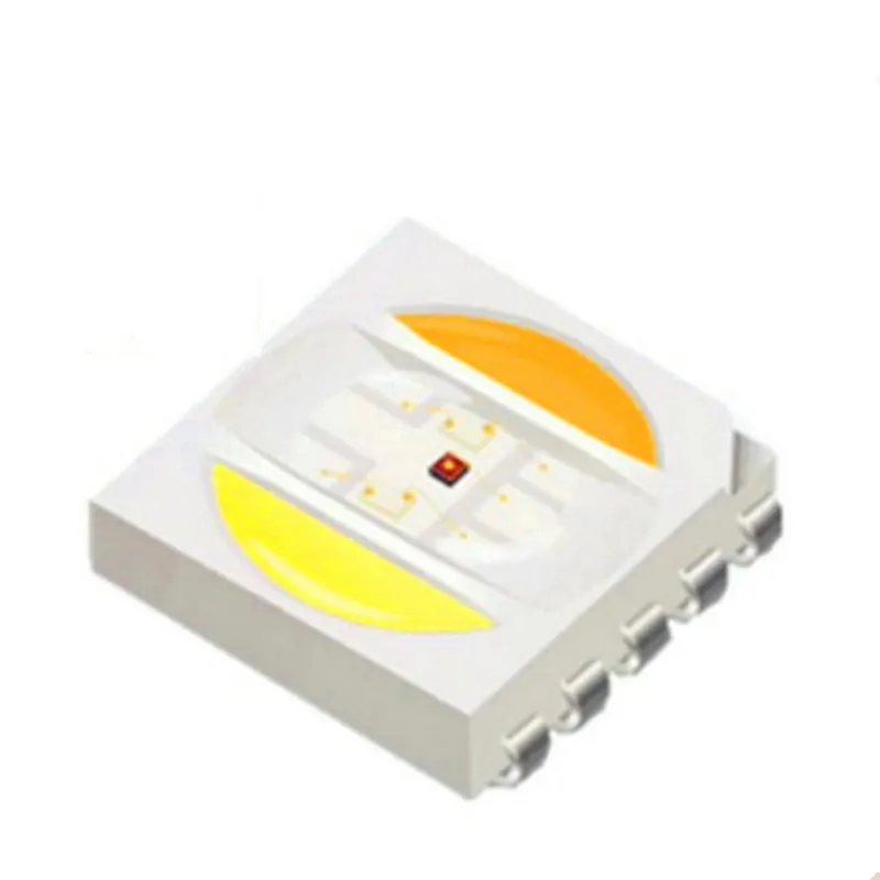 100pcs LED Işık Boncukları 5050 RGB CCT RGBWW LED CHIP SMD RGB Beyaz Sıcak Beyaz 5 In1 RA90