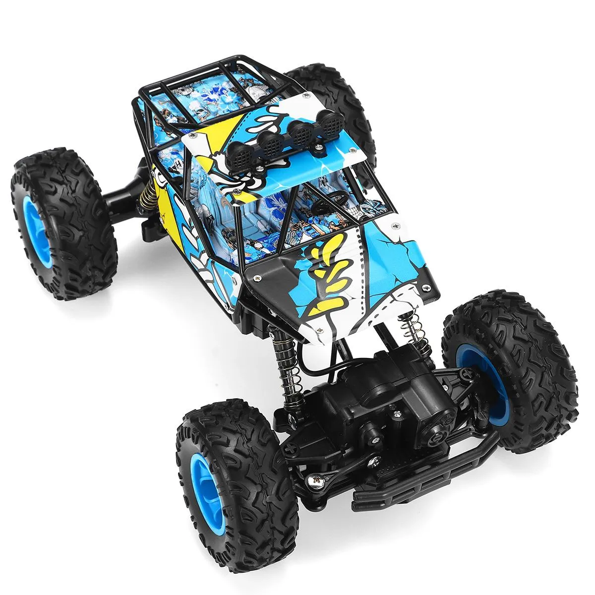 1:16 60KM / H 4WD RC Afstandsbediening Off Road Cars Voertuig 2.4 GHz Crawlers Electric Mornste Truck RC Toys