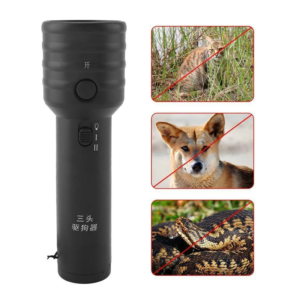 Animal Repeller Led Garden Ultrasonic Drive Dog Electronic Dog Snake Animal Outdoor Animal Electronic Repeller Without Battery Y200106