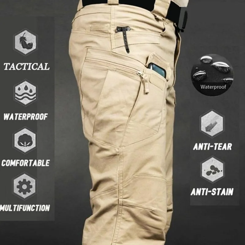 Mens Camuflagem Calças De Carga Elástico Múltiplo Bolso Masculino Calças Ao Ar Livre Calças Pant Plus Size Tactical Calças Homens