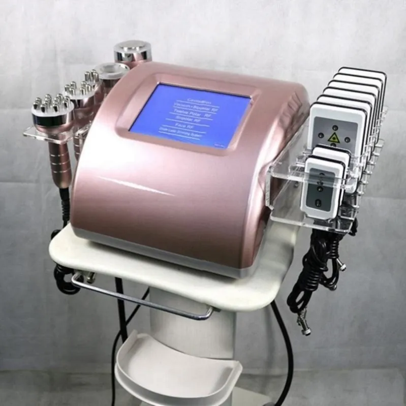 Newest 40K Ultrasonic Cavitation Liposuction Slimming Machine Vacuum Radio Frequency RF Face