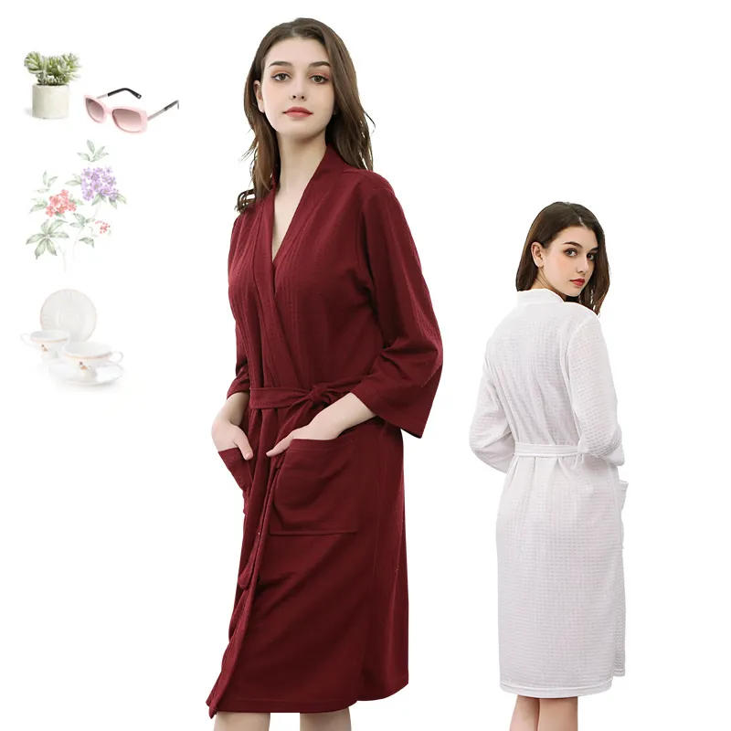 Knitted Waffle Suck Sweat Bathrobe For Couple For Women And Men Sexy Kimono  Towel For Bridesmaids, Peignoir Dressing Gown, And Lingerie 210203 From  Lu02, $18.55