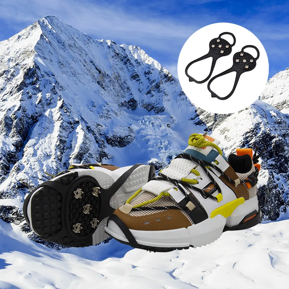 Crampons De Chaussures Antidérapants À 5 Dents Crampon Anti Glace Sur Les Chaussures  De Randonnée Dans La Neige Du 4,76 €